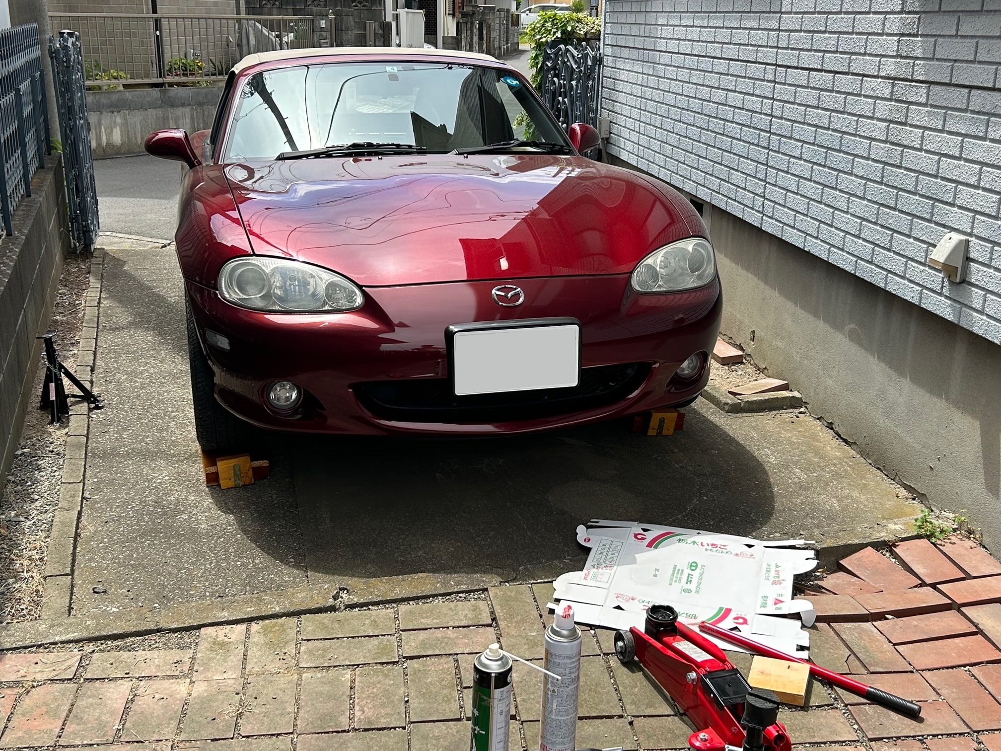 ロードスターのジャッキアップ - NBロードスターアーカイブ